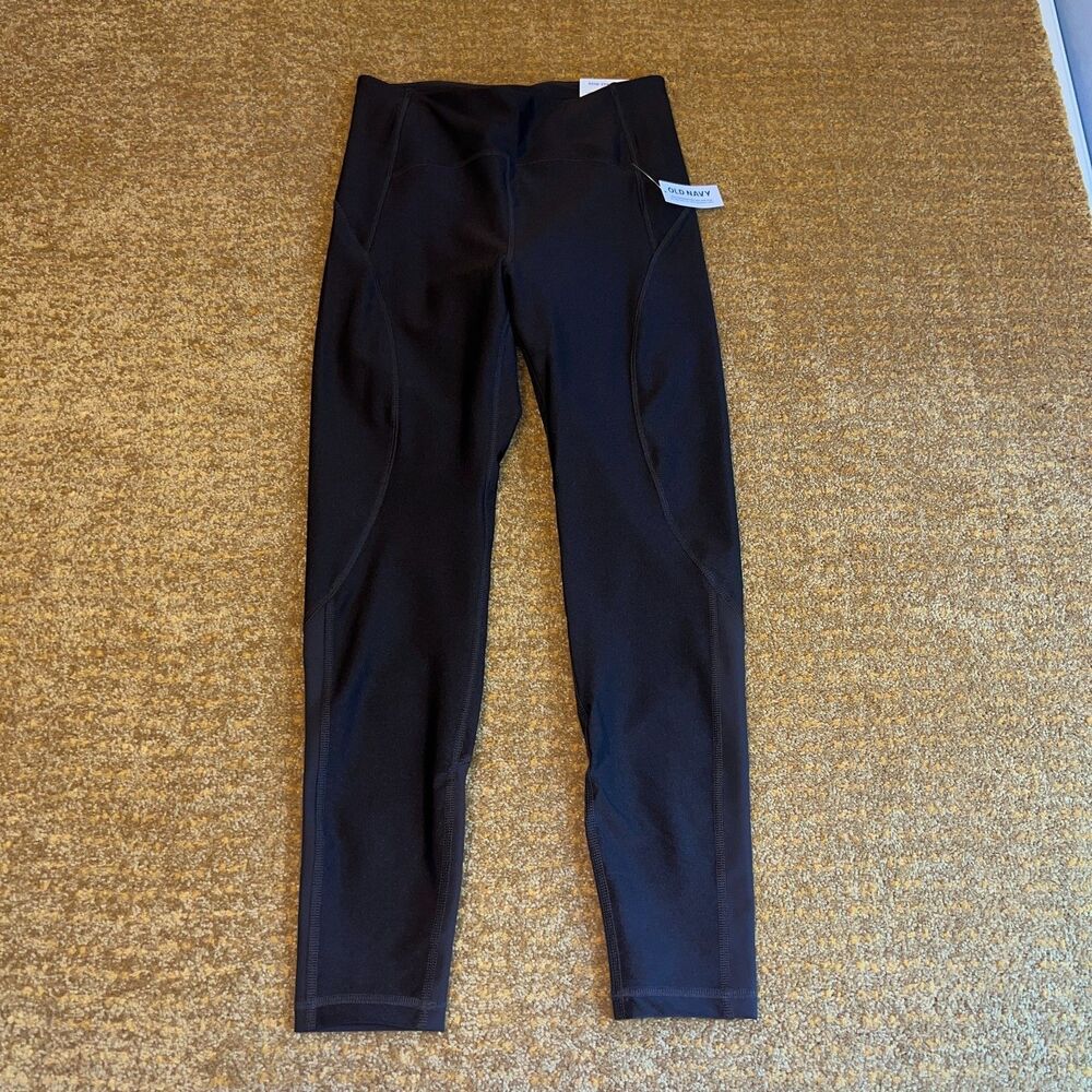 Old Navy High-Waisted PowerSoft 7/8 Shine Leggings for Women Brown Medium